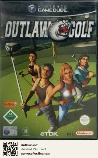 Outlaw Golf Nintendo GameCube, PAL box front