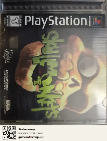 Skullmonkeys PlayStation, NTSC box front