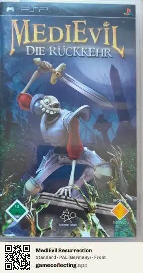 MediEvil Resurrection PlayStation Portable, Germany box front
