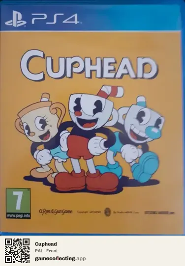Cuphead PlayStation 4, PAL box front