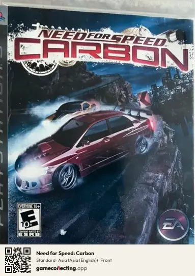 Need for Speed: Carbon PlayStation 3, Asia (English) box front