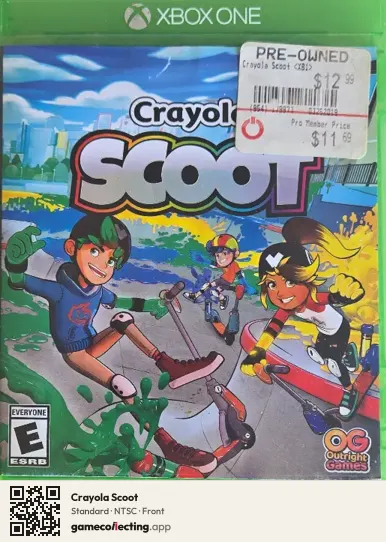 Crayola Scoot Xbox One, NTSC box front