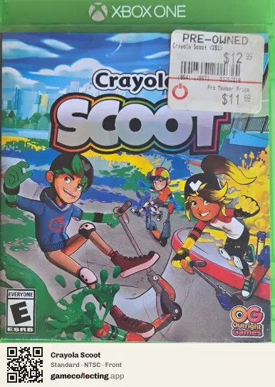 Crayola Scoot Xbox One, NTSC box front