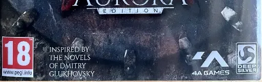 Metro Exodus, the PEGI square on its front