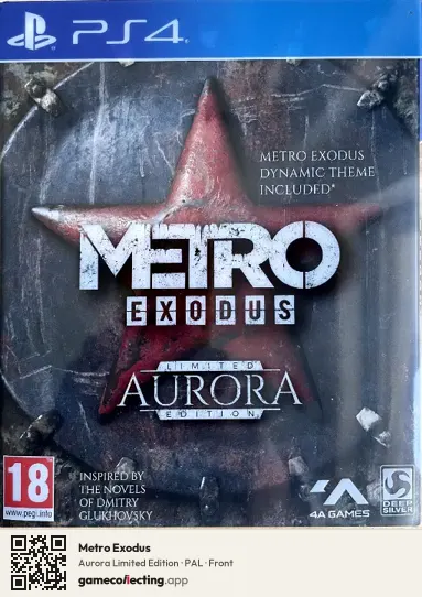 Metro Exodus PlayStation 4, PAL box front