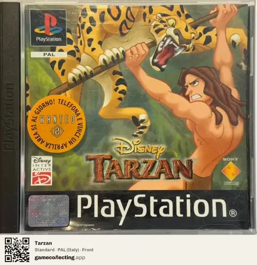 Tarzan PlayStation, Italy box front