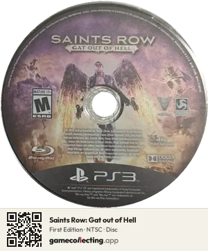 Saints Row: Gat out of Hell PlayStation 3, NTSC disc
