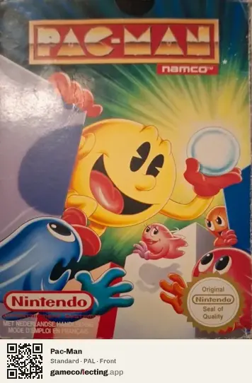 Pac-Man Nintendo Entertainment System, PAL box front