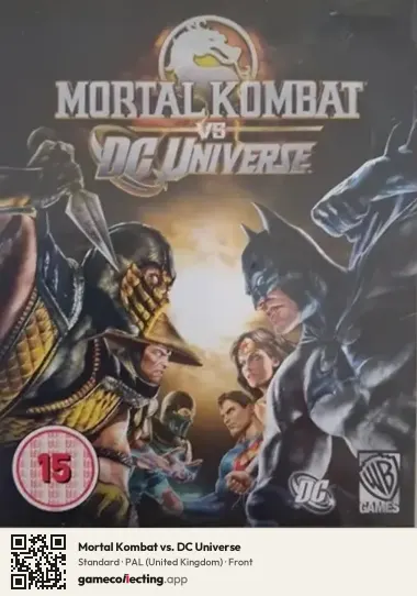 Mortal Kombat vs. DC Universe PlayStation 3, United Kingdom box front