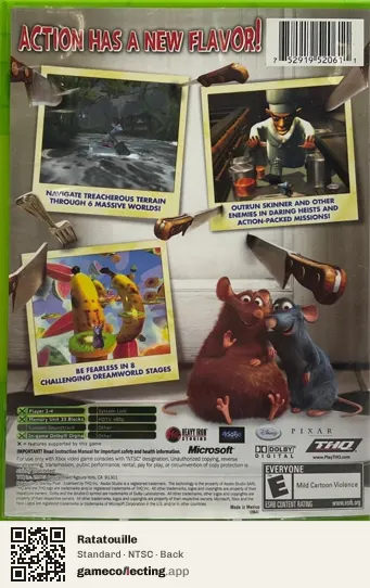 Ratatouille Xbox, NTSC box back