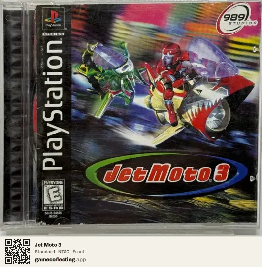 Jet Moto 3 PlayStation, NTSC box front
