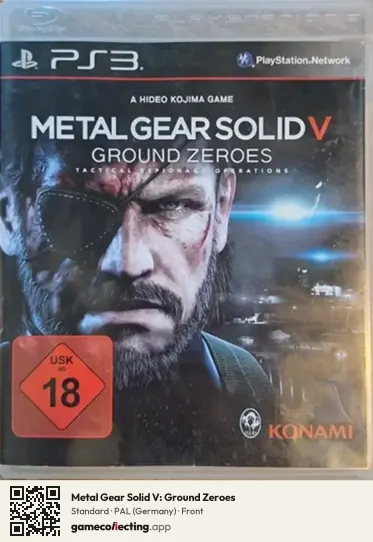 Metal Gear Solid V: Ground Zeroes PlayStation 3, Germany box front