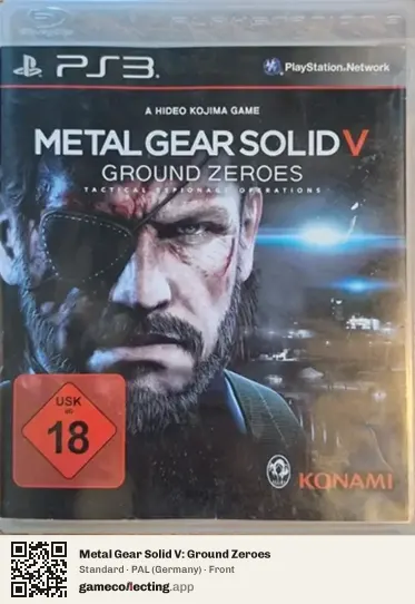 Metal Gear Solid V: Ground Zeroes PlayStation 3, Germany box front