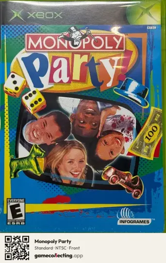 Monopoly Party Xbox, NTSC box front