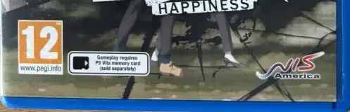 Psycho-Pass: Mandatory Happiness, the PEGI square on its front