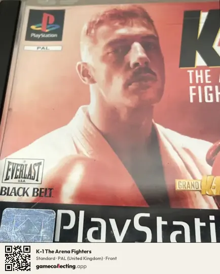 K-1 The Arena Fighters PlayStation, United Kingdom box front