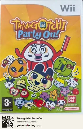 Tamagotchi: Party On! Nintendo Wii, PAL box front