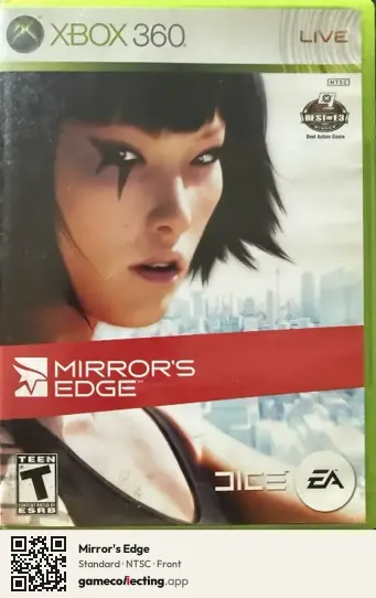 Mirror's Edge Xbox 360, NTSC box front