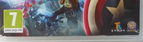 LEGO Marvel's Avengers, the PEGI square on its front