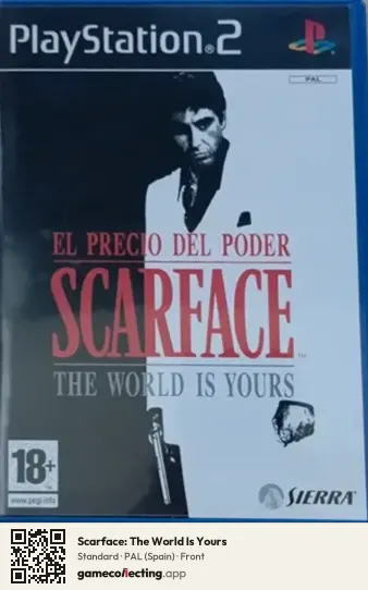 Scarface: The World Is Yours PlayStation 2, Spain box front