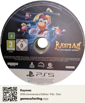 Rayman PlayStation 5, PAL disc