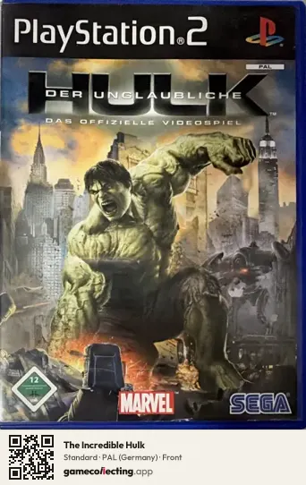 The Incredible Hulk PlayStation 2, Germany box front