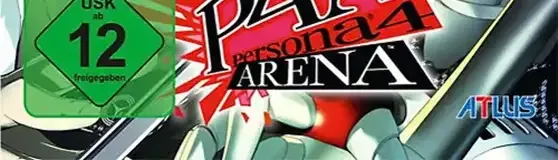 Persona 4 Arena, the USK square on its front