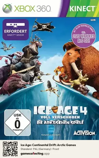 Ice Age: Continental Drift: Arctic Games Xbox 360, Germany box front