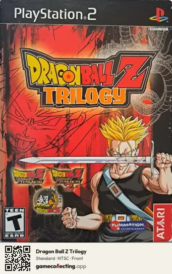 Dragon Ball Z Trilogy PlayStation 2, NTSC box front
