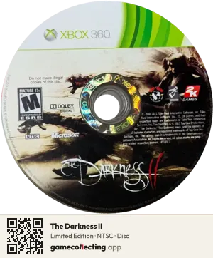 The Darkness II Xbox 360, NTSC disc