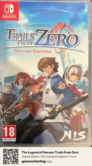 The Legend of Heroes: Trails from Zero Nintendo Switch, United Kingdom box front