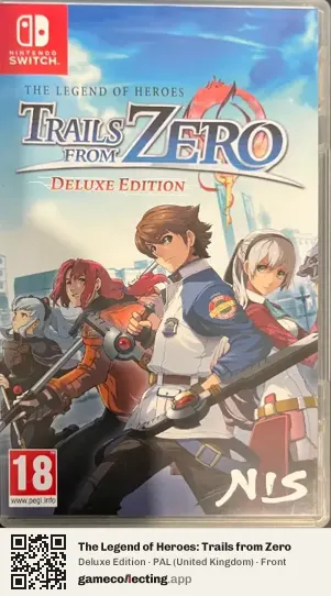 The Legend of Heroes: Trails from Zero Nintendo Switch, United Kingdom box front