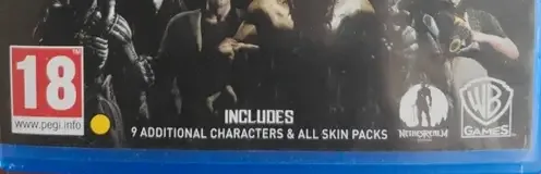 Mortal Kombat XL, the PEGI square on its front
