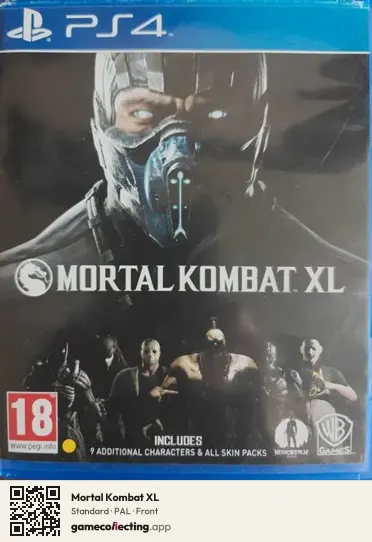 Mortal Kombat XL PlayStation 4, PAL box front