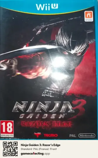 Ninja Gaiden 3: Razor's Edge Nintendo Wii U, France box front