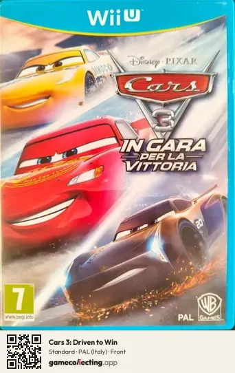Cars 3: Driven to Win Nintendo Wii U, Italy box front