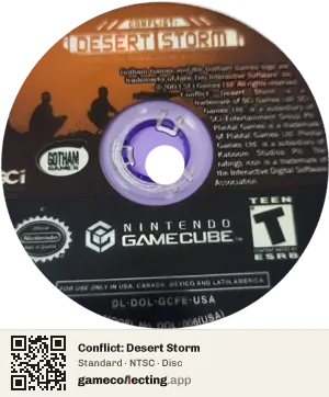 Conflict: Desert Storm Nintendo GameCube, NTSC disc