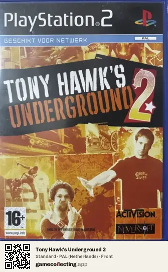 Tony Hawk's Underground 2 PlayStation 2, Netherlands box front
