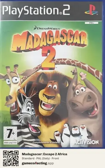 Madagascar: Escape 2 Africa PlayStation 2, Italy box front