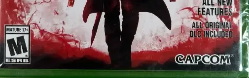 DmC: Devil May Cry, the ESRB box on its front