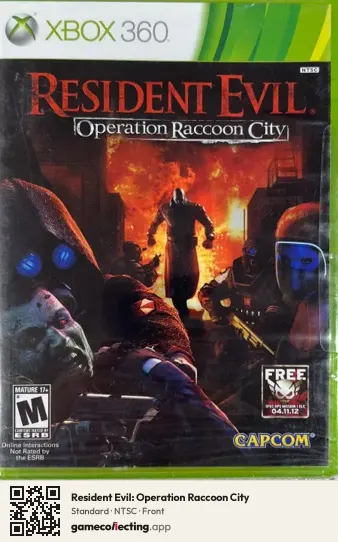 Resident Evil: Operation Raccoon City Xbox 360, NTSC box front