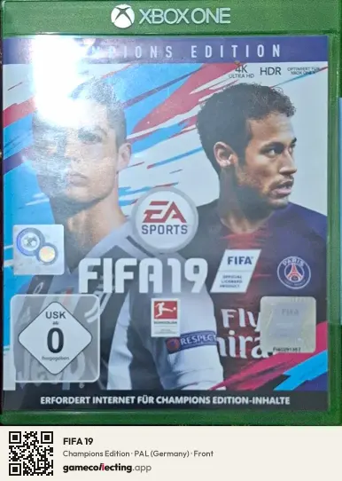 FIFA 19 Xbox One, Germany box front