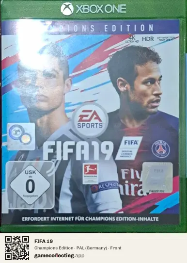 FIFA 19 Xbox One, Germany box front