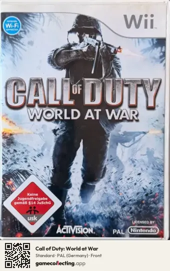 Call of Duty: World at War Nintendo Wii, Germany box front