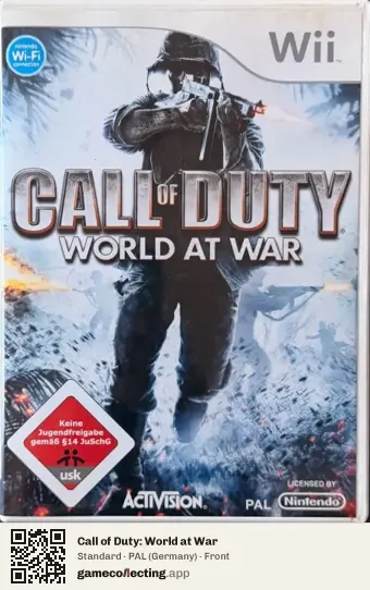 Call of Duty: World at War Nintendo Wii, Germany box front