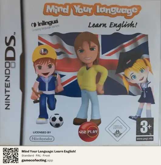 Mind Your Language: Learn English! Nintendo DS, PAL box front