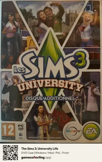 The Sims 3: University Life Computer, PAL box front