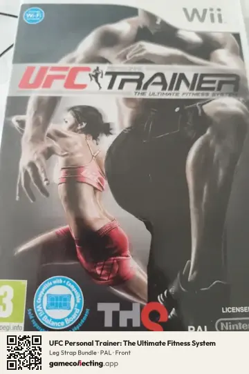 UFC Personal Trainer: The Ultimate Fitness System Nintendo Wii, PAL box front