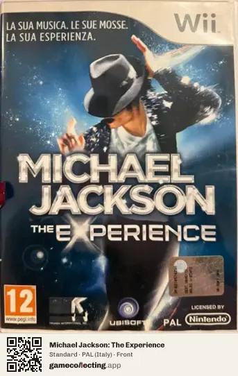 Michael Jackson: The Experience Nintendo Wii, Italy box front