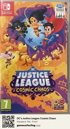 DC's Justice League: Cosmic Chaos Nintendo Switch, PAL box front